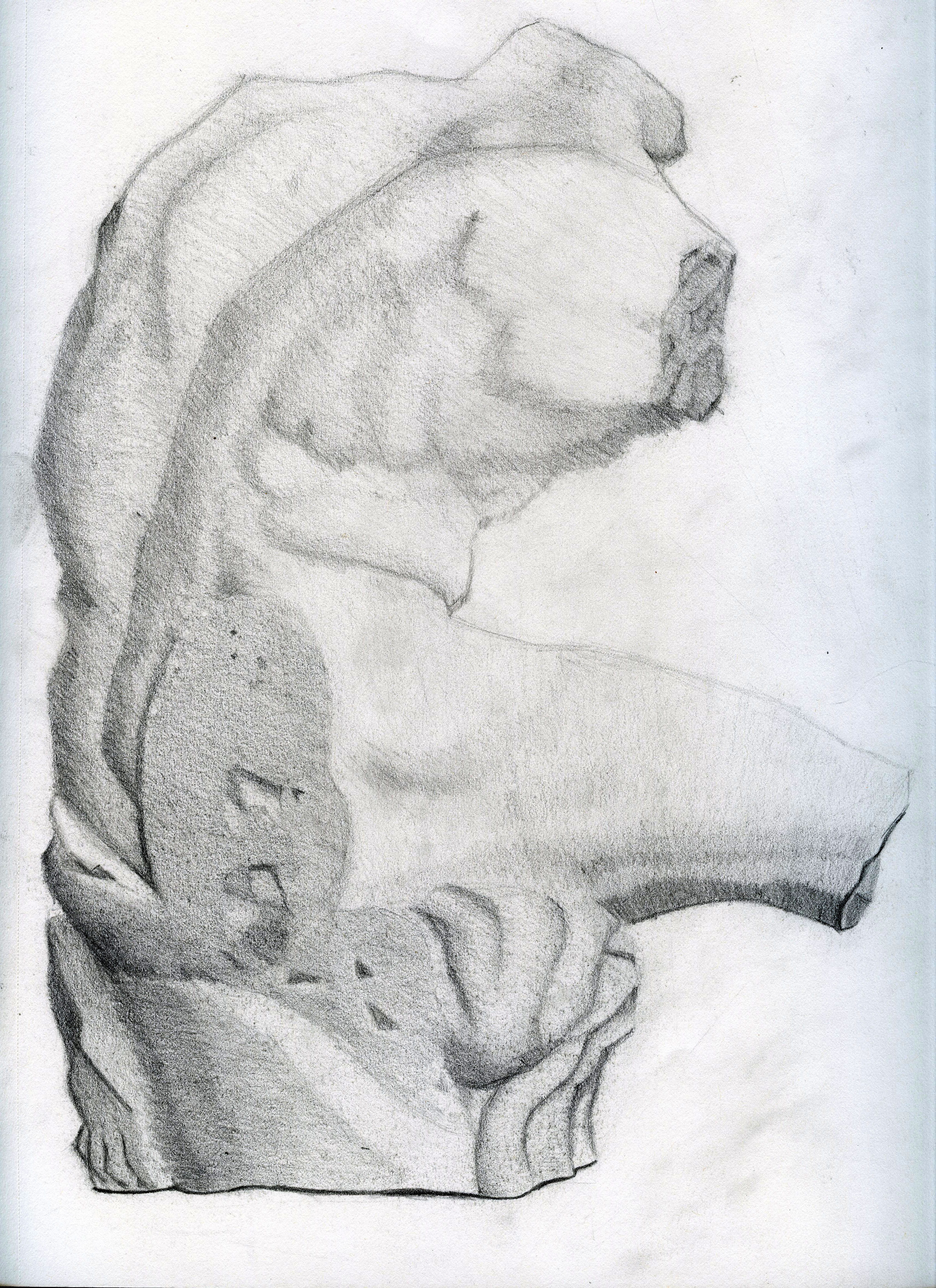 Charcoal drawing