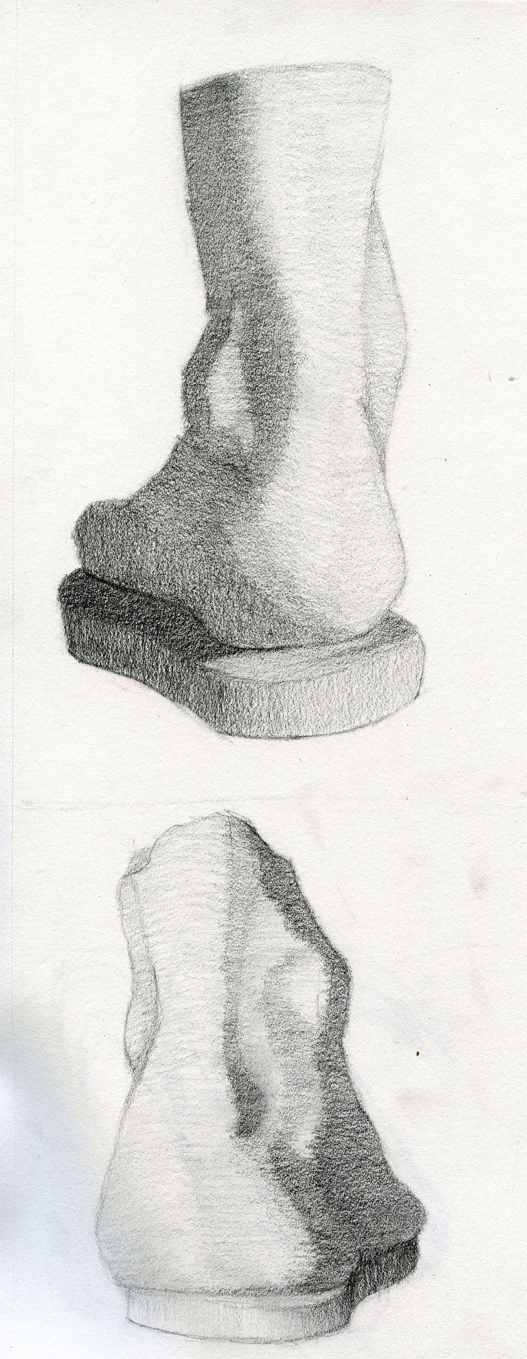Charcoal drawing