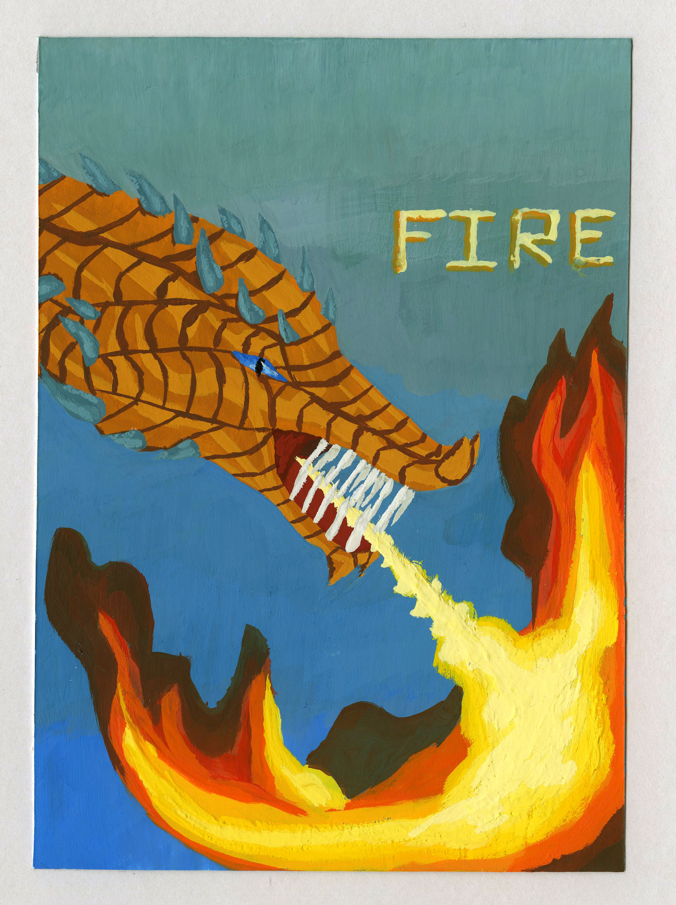 Fire Dragon Painting